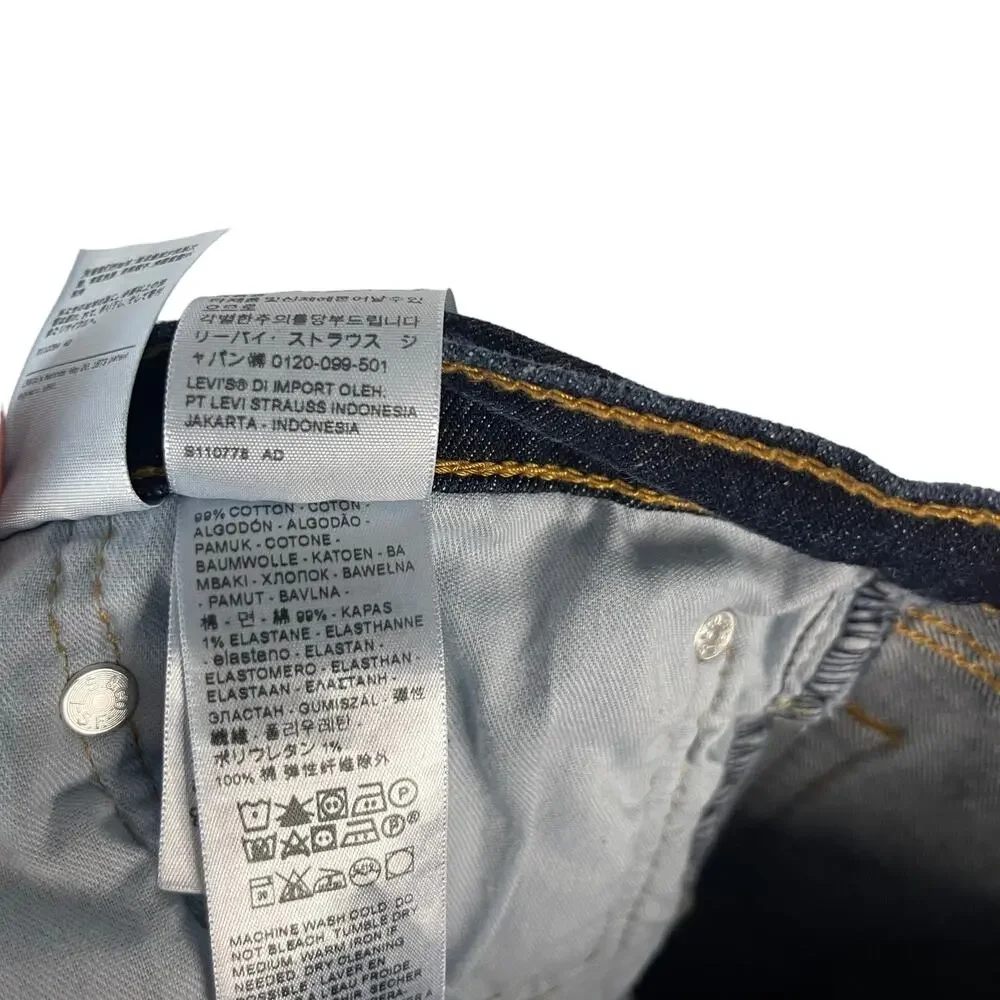 Levi's‎ NWOT 501 Men's Size W 36 X L 32 Dark Wash Straight Jeans
